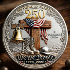 🔥Vente Flash -60 %🪙 – Vétéran américain – In God We Trust | Pièce commémorative 250 ans de liberté