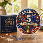 Décoration Suspendue Puzzle Acrylique 250e Anniversaire de l'Amérique