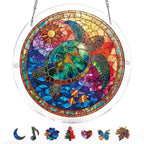 Attrape-lumière en verre teinté tortue de mer – Art de fenêtre en acrylique