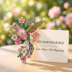 Broche Colibri en Fleurs