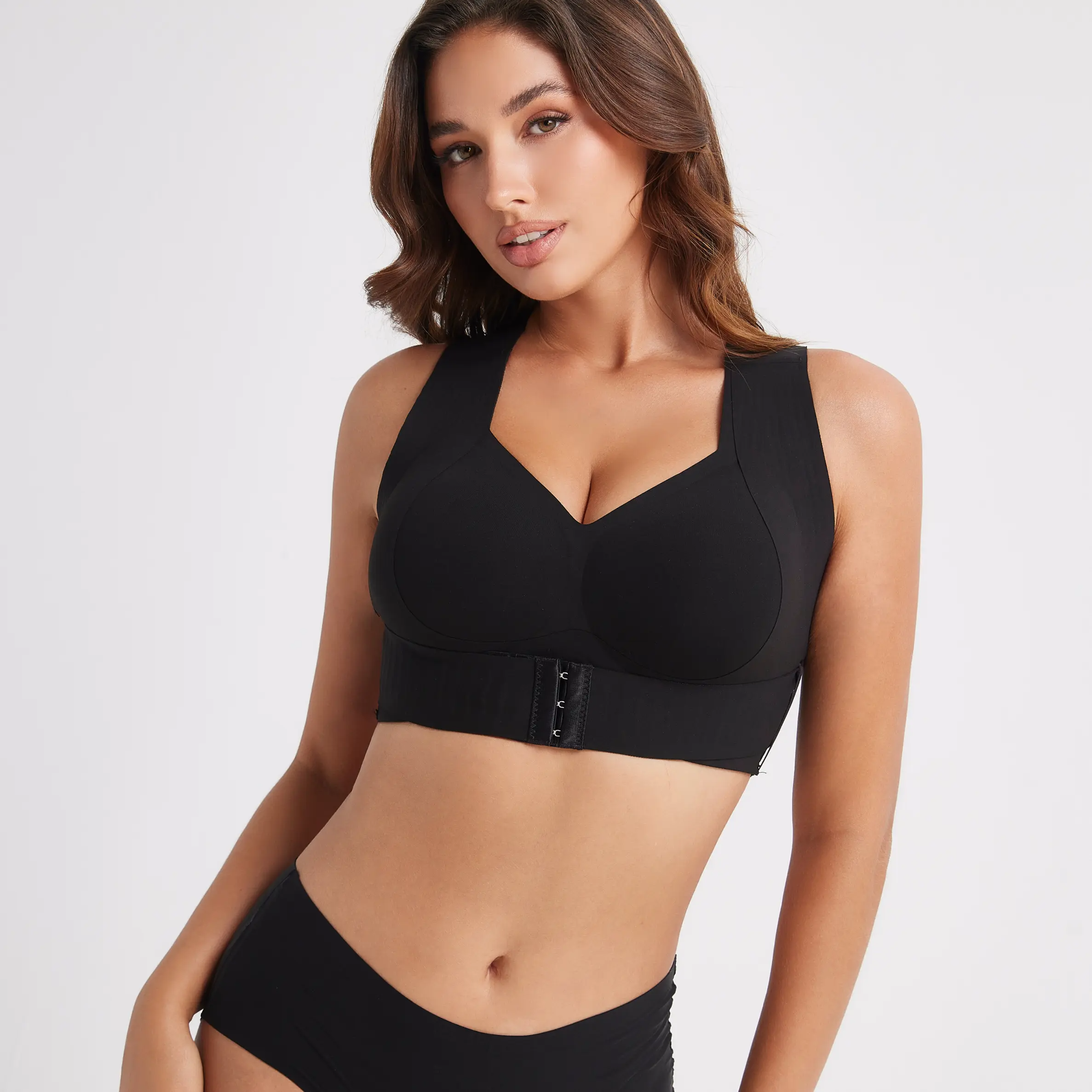Soutien-gorge posture sculptant sans coutures | Push-up sans armatures et maintien du dos