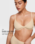 Soutien-gorge plongeant à armatures pour femme