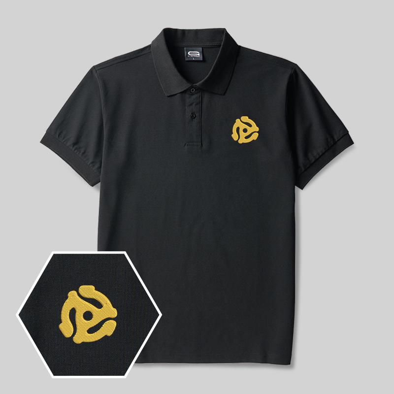 Vinyl Adapte Geek Embroidered Polo Shirt