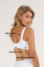 Soutien-gorge sans coutures, doux, à col en V, sans armatures, à maintien intégral avec coussinets en gel