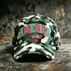 Casquette de baseball décontractée avec motif camouflage américain