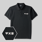 Polo brodé "Pixel Emotions Geek"