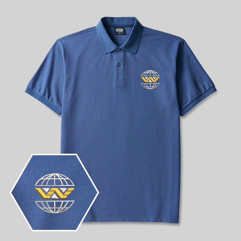 Weyland Yutani Geek Embroidered Polo Shirt
