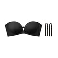 Women's Strapless Bra with Dual Front Buckle | Anti-Slip Wireless Full Support Bra