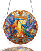 Attrape-soleil lumineux en acrylique « Ailes jumelles de la splendeur »