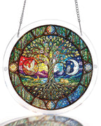 Attrape-soleil Arbre du Jour et de la Nuit - Art de fenêtre en acrylique