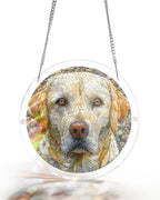 Attrape-lumière Chien en Pierre-Art de fenêtre en Acrylique
