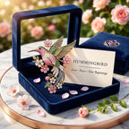 Broche Colibri en Fleurs
