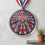 Ornement en acrylique « 250e anniversaire de l'Amérique » — Thème patriotique 1776-2026