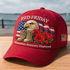 Chapeau décontracté imprimé Red Friday Art