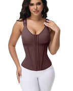 Corset serre-taille zippé avec soutien-gorge intégré