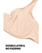 Soutien-gorge balconnet à armatures non doublé pour femme