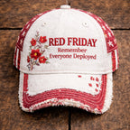 Chapeau décontracté imprimé Red Friday Art