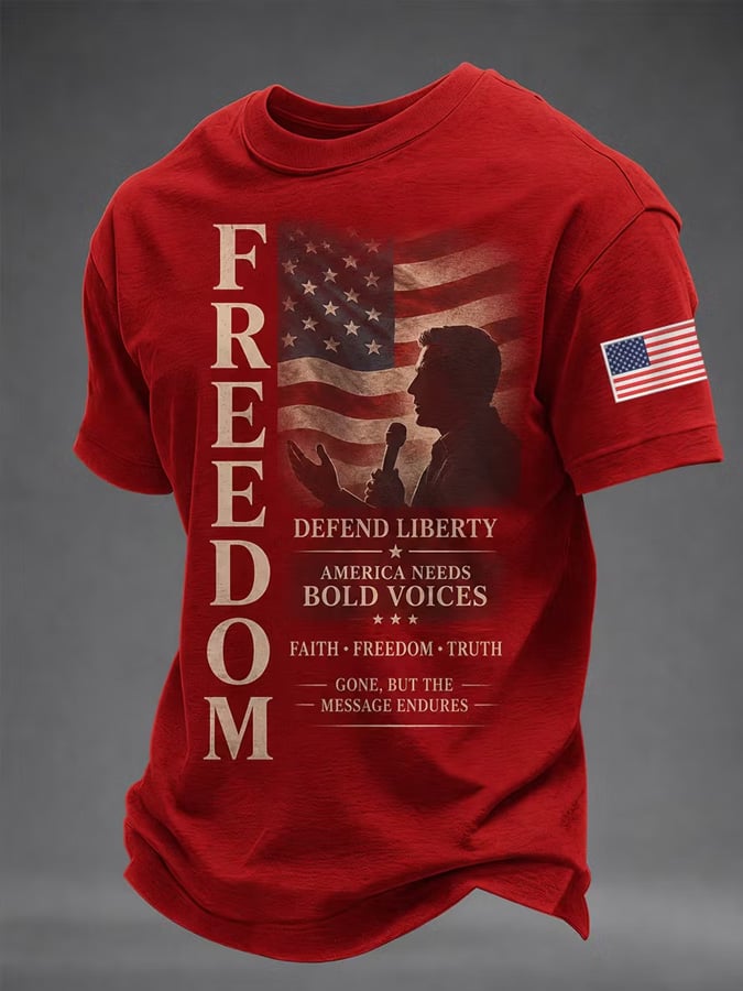 Men's Freedom Print T-Shirt