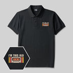 Polo brodé « I'm This Old Geek »