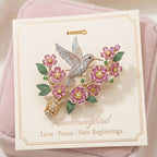 Broche Colibri en Fleurs