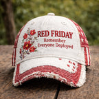 Chapeau décontracté imprimé Red Friday Art