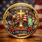 Pièce commémorative du 250e anniversaire des États-Unis Aigle, Liberté et Croix
