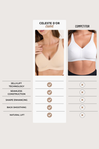 Soutien-gorge sans couture sans armature Deep V Push-Up Jelly avec maille