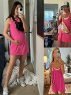Mini-robe athlétique avec short intégré