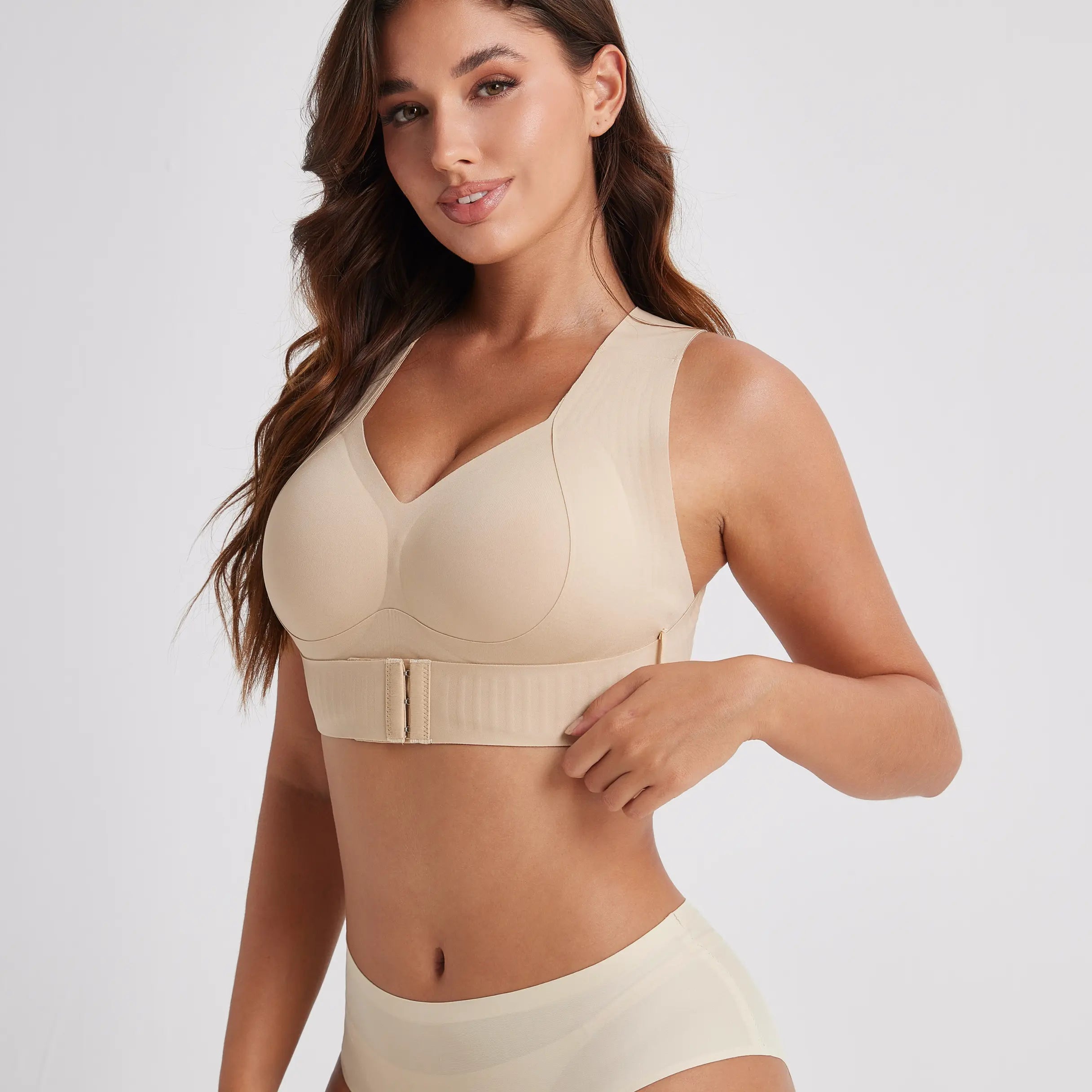 Soutien-gorge posture sculptant sans coutures | Push-up sans armatures et maintien du dos