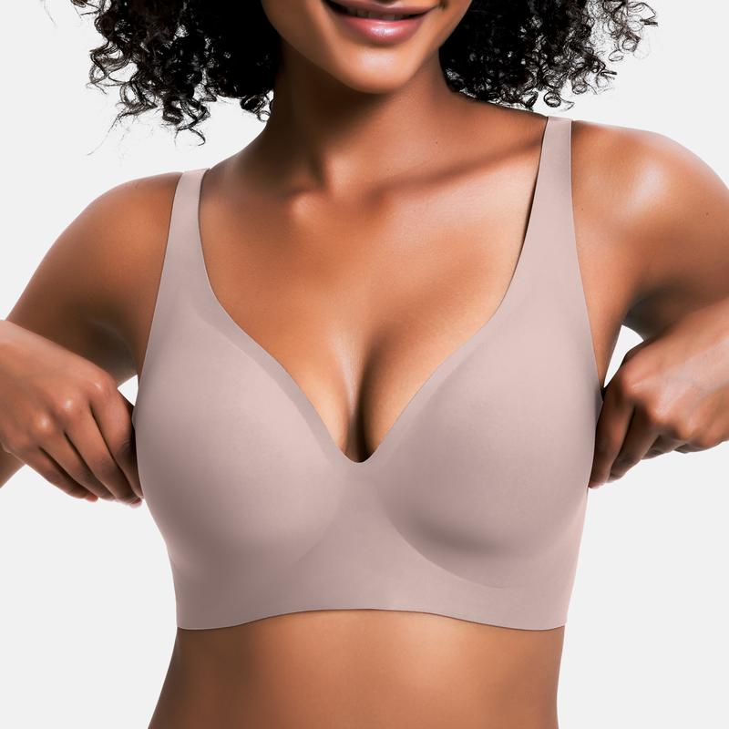 Soutien-gorge push-up sans fil sans couture pour femme