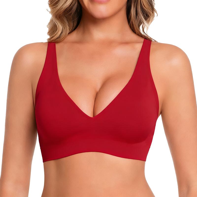 Soutien-gorge push-up sans fil sans couture pour femme