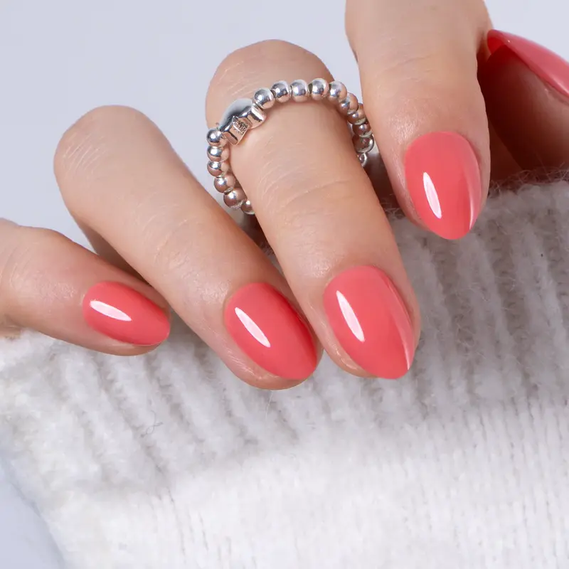 Lot de 30 faux ongles blush brillants – Manucure courte naturelle pour tous les jours