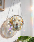 Attrape-lumière Chien en Pierre-Art de fenêtre en Acrylique