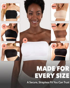 Soutien-gorge bandeau sans bretelles convertible pour femme