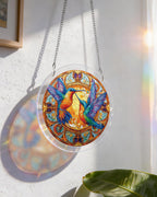 Attrape-soleil lumineux en acrylique « Ailes jumelles de la splendeur »