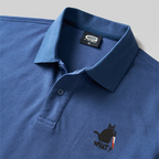 Polo brodé « Chat quoi ? » – Geek