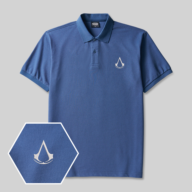 Hidden Blade Geek Embroidered Polo Shirt