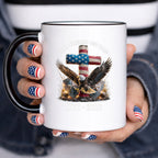 Autocollant Croix Aigle Faith Freedom USA – 250ème Anniversaire 1776-2026 pour Vitre de Voiture