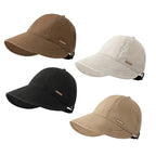 Chapeau de soleil à large bord UPF 50+ pour femme avec visière pour queues de cheval