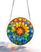 Attrape-soleil en acrylique Mandala Fleur du spectre