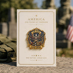 Broche commémorative 250 ans de patriotisme (1776-2026)