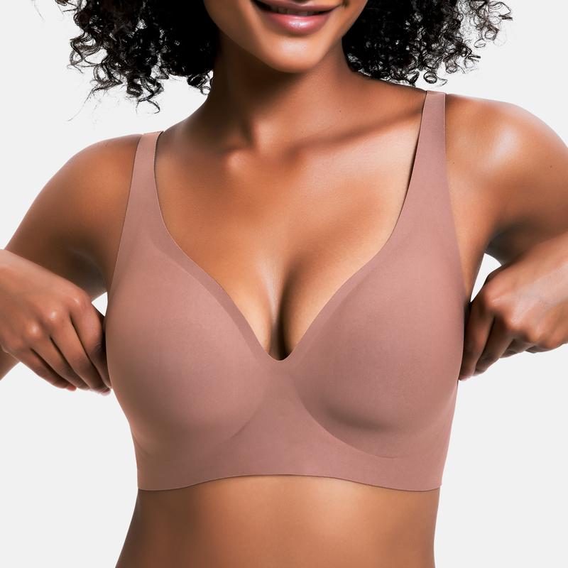 Soutien-gorge push-up sans fil sans couture pour femme