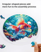 Attrape-soleil doré Starflame en forme de poisson rouge - Décoration de fenêtre en acrylique