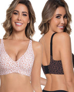 Soutien-gorge push-up sans fil sans couture pour femme