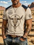 Men's Vintage Western Faith Print T-Shirt