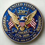 Pièce commémorative du 250e anniversaire des États-Unis