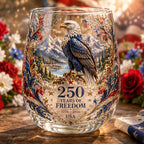 Coupe en verre commémorative Aigle de la Liberté America 250