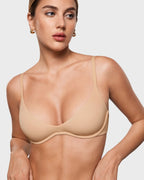 Soutien-gorge plongeant à armatures pour femme