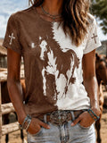 Women's Vintage Western Faith Print T-Shirt