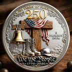 Vétéran américain – In God We Trust | Pièce commémorative 250 ans de liberté
